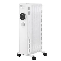 MIDEA - Calefactor Eléctrico 1500 W Oleoeléctrica NY1507-20M Blanco