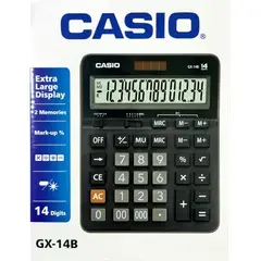 CASIO - CALCULADORA GX14B TAMAÑO GRANDE 14 DIGITOS