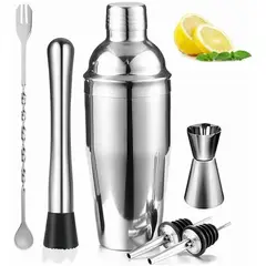 KUANGYE - Juego De Cocteleria Set 6 Piezas Acero Inoxidable