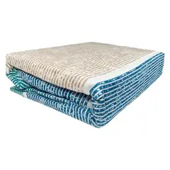 DORAL - Sábanas Micro Piel Durazno Lineal Beige Azul Turquesa Dormitorio