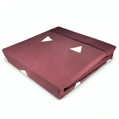 DORAL - Sábanas Aterciopelada Composé King Triángulos Guinda