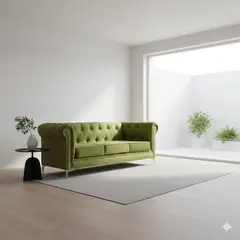 MUEBLES NATIVA - Sofa Chester 3 Cuerpos