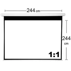 MALIK - Telon Mural 240x240cm para Optoma 4K400STx