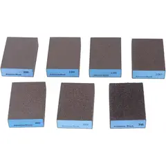 PUREPOWER - Set 7 Esponjas Lijar Granos 36-220 Húmedo/ Seco Madera/ Metal