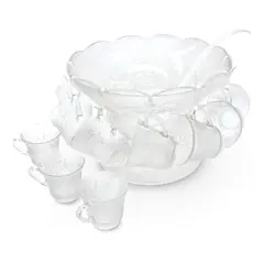 ALLEGRA - Set Ponchera 27 Piezas Coctelera De Vidrio