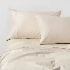 CANNON - Sabanas 2 P 500 Hilos 100% Algodon Thin Beige