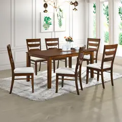 EXIT - Juego De Comedor 6 Sillas Galicia 100% Madera -