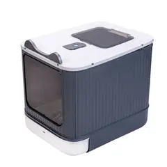 MUNDO ONLINE - Arenero Cerrado con Bandeja 2 puertas, Baño Gatos y Pala