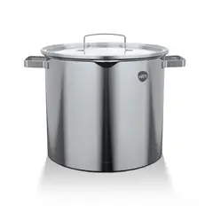 WENS - Cacerola Alta Acero Inoxidable 24Cm Cocina Con Tapa