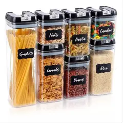 GENERICO - Set De Contenedores Hermeticos 7 PIZAS