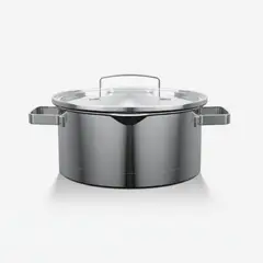 WENS - Cacerola Olla Acero Inoxidable De Cocina Con Tapa 24Cm