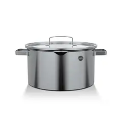 WENS - Cacerola Olla Acero Inoxidable 20cm Con Tapa De Cocina