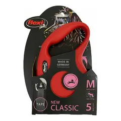 FLEXI - Correa Retráctil Para Perro Talla M 25kg Rojo