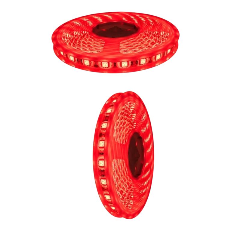2 Cintas Led 12V 5050 144W IP20 60Led/m 5mt Rojo