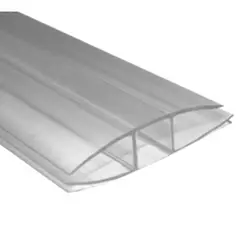 DVP - Perfil Conector H Planchas 4 A 6mm 5,8mts Transparente