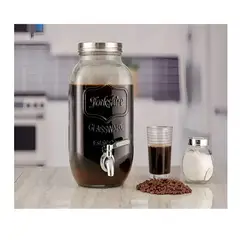 PASTELERIUS - Dispensador De Bebidas Jarro De Vidrio Jarro Para Jugos 4l