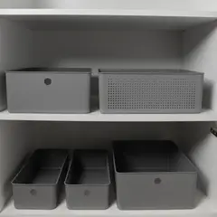 OU - Canasto Organizador 8,2 Litros Flow Gris