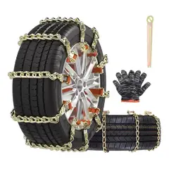 KUANGYE - 10pcs Cadena De Nieve Antideslizante Fácil Montaje 165-275