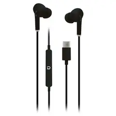 DATACOM - Audifono con Cable Type C Negro