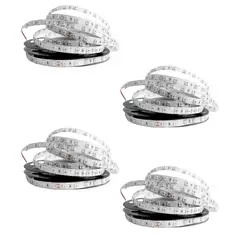 GENERICO - 4 Cintas Led 12V 4040 7W IP20 60Led/m 5mt Luz Verde