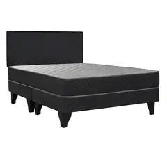 CELTA - Cama Europea Apolo Black 2 plaza BD + Respaldo