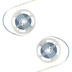 GENERICO - 2 Cintas Led 12V 2835 Zig Zag 120Led/m 5mt Luz Fría