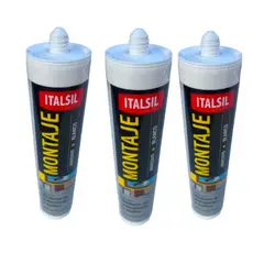 GENERICO - Pack 3 Adhesivos de Montaje 300g Italsil