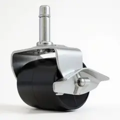 BLOCCARE - Rueda Tipo Barril Para Camas Flex, Vástago 1.05 Cm