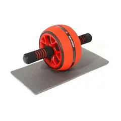 GENERICO - Rueda Ejercicios Abdominales y Colchoneta Rodillas Rojo