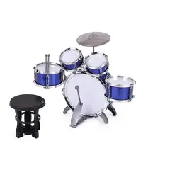 GENERICO - Bateria musical juguete niño azul