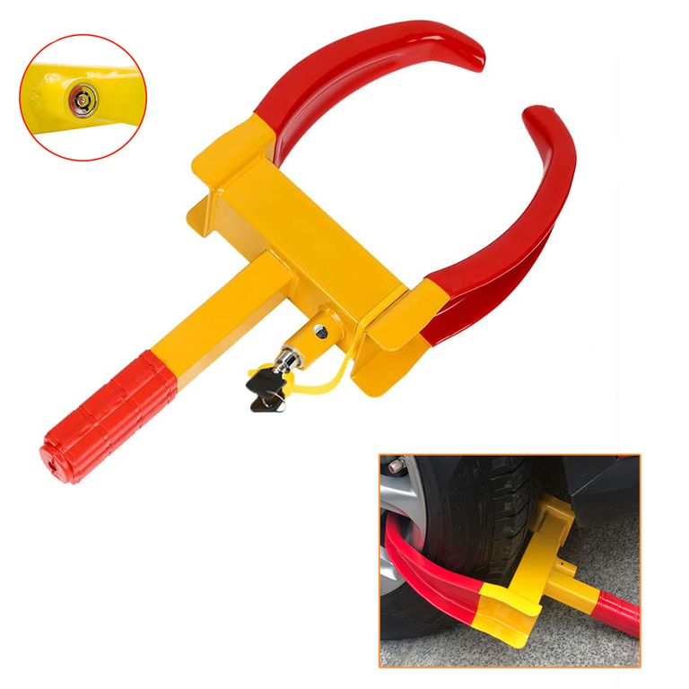 Antirrobo Ajustable Traba Ruedas Para Coches Remolques