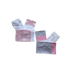 GENERICO - Pack De 2 Juego De Sabana Cuna Colecho Niña