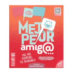 IMEXPORTA - Juego De Cartas Mejor Peor Amigo Novelty