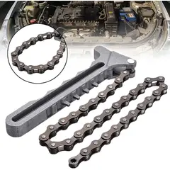 KUANGYE - Llave Saca Filtro De Aceite A Cadena Ajustable
