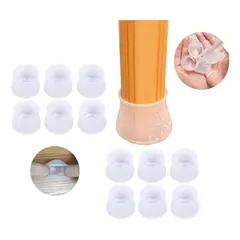 KUANGYE - Protector Grueso De Silicona Para Patas Sillas Mueble 8pcs