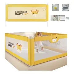 EVERSO - Baranda De Cama Seguridad Bebe Plegable Ajustable 180cm