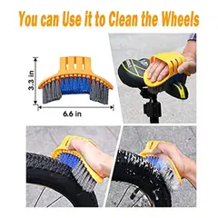 EDWINAYY - Limpieza Bicicleta Kit 10 Piezas Cepillo Polvo+limpia Cadena
