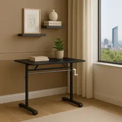 COSAS CASA - Escritorio con Altura Ajustable Tenerife Negro