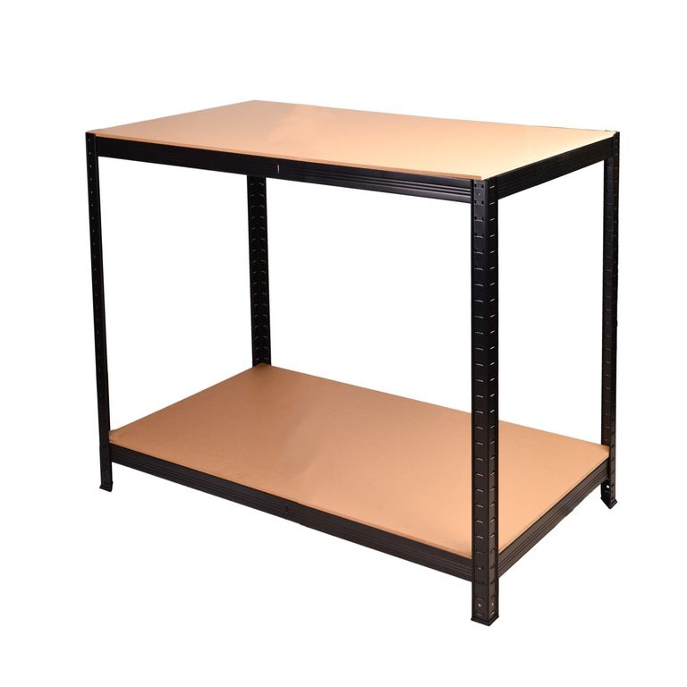 Mesón de Trabajo Acero y MDF 90x60x90 cm.