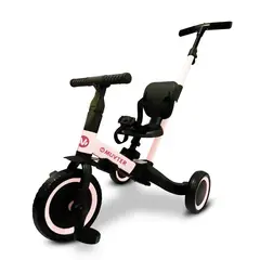 MUVTER - Triciclo Multifuncional 5 en 1 Ride Rosado