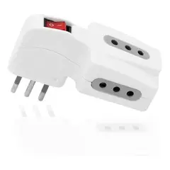 MACROTEL - Enchufe Adaptador Triple Con Switch Certificado