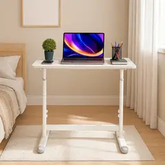 COSAS CASA - Escritorio con Altura Ajustable Toledo Blanco