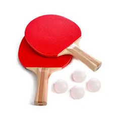 SDFIT - Pack 5x Set 2 Paletas Ping Pong 4 Pelotas Basic - Sr2505
