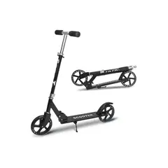 GENERICO - Scooter monopatin plegable metalico ruedas color neg