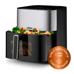 UFESA - Freidora de Aire Digital Phoenix 6 L con vapor y doble resistencia