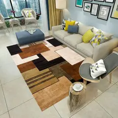 GENERICO - Alfombras Para Living con Diseños Tridimensionales Antideslizante