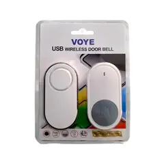 MALIK - Timbre Elegante Voye Inalámbrico y Recarga USB