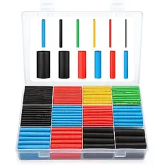 MALIK - Tubos Termoencogibles 560 pcs - Protección Eléctrica