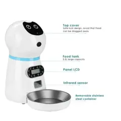 GENERICO - Robot Alimentador Automático Para Mascotas Dispensador