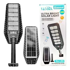 GENERICO - Foco Solar 1200w con Sensor de movimiento Soporte y Control Remoto